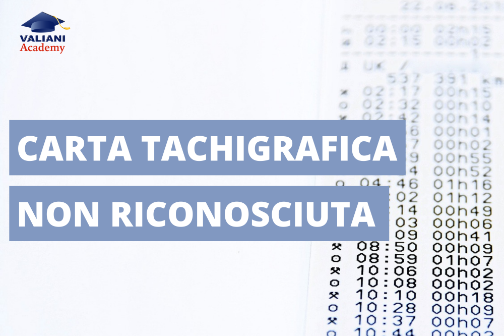 carta tachigrafica non riconosciuta errore 50