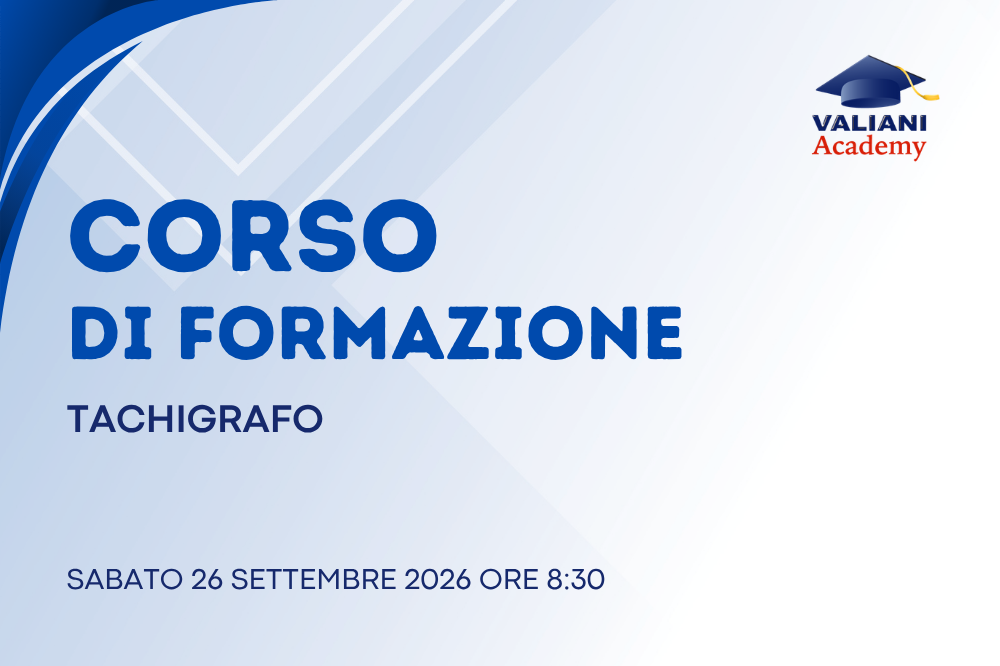 corso tachigrafo 26 settembre 2026
