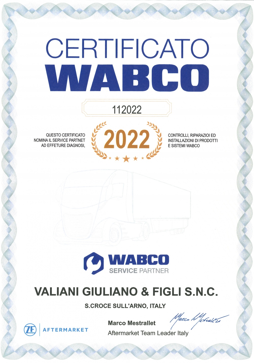 service partner wabco gruppo valiani
